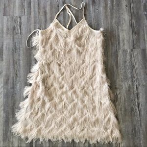 Joa fringy mini dress